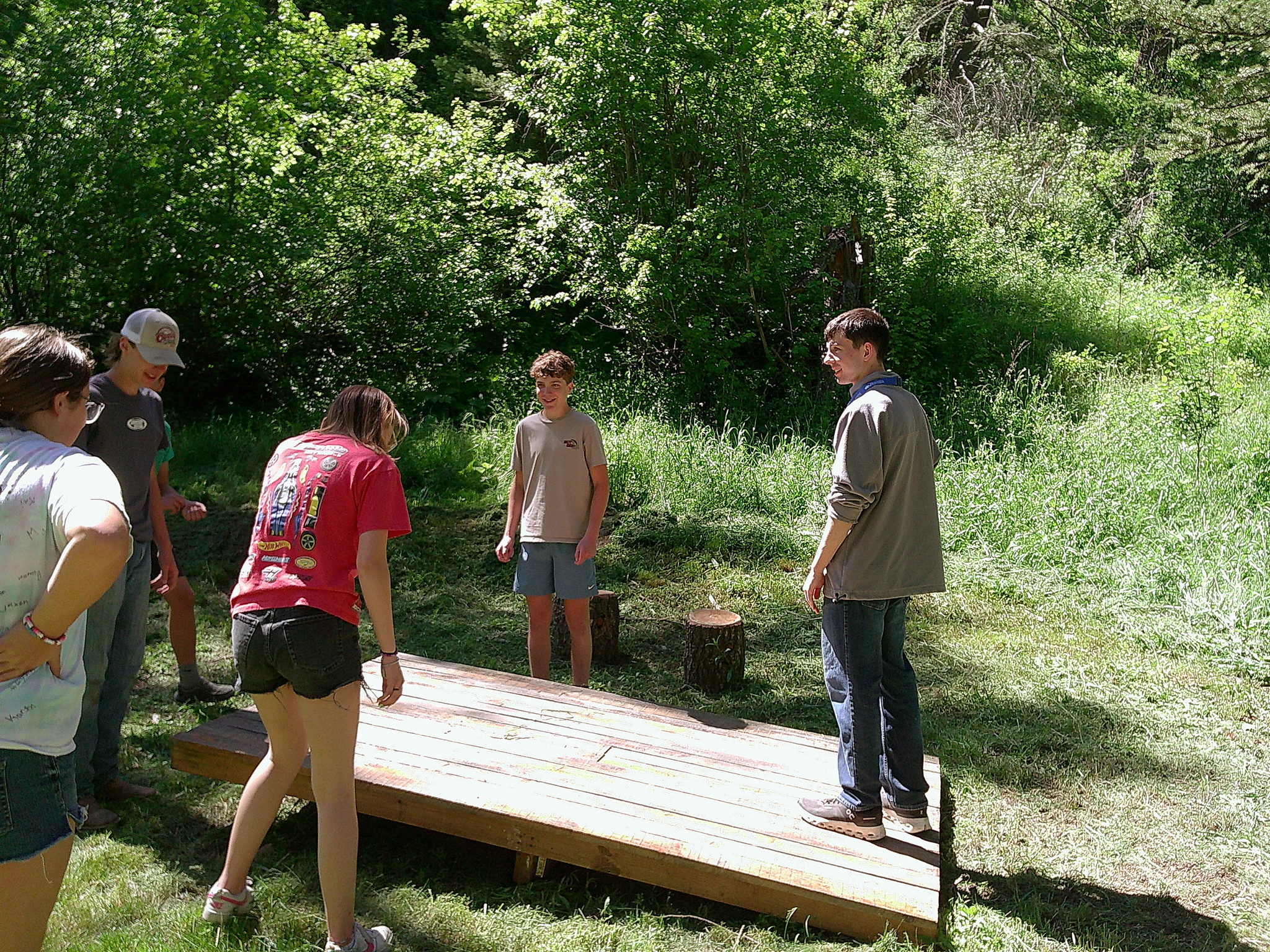 MFU youth enjoying outdoor activities at Arrowpeak Camp