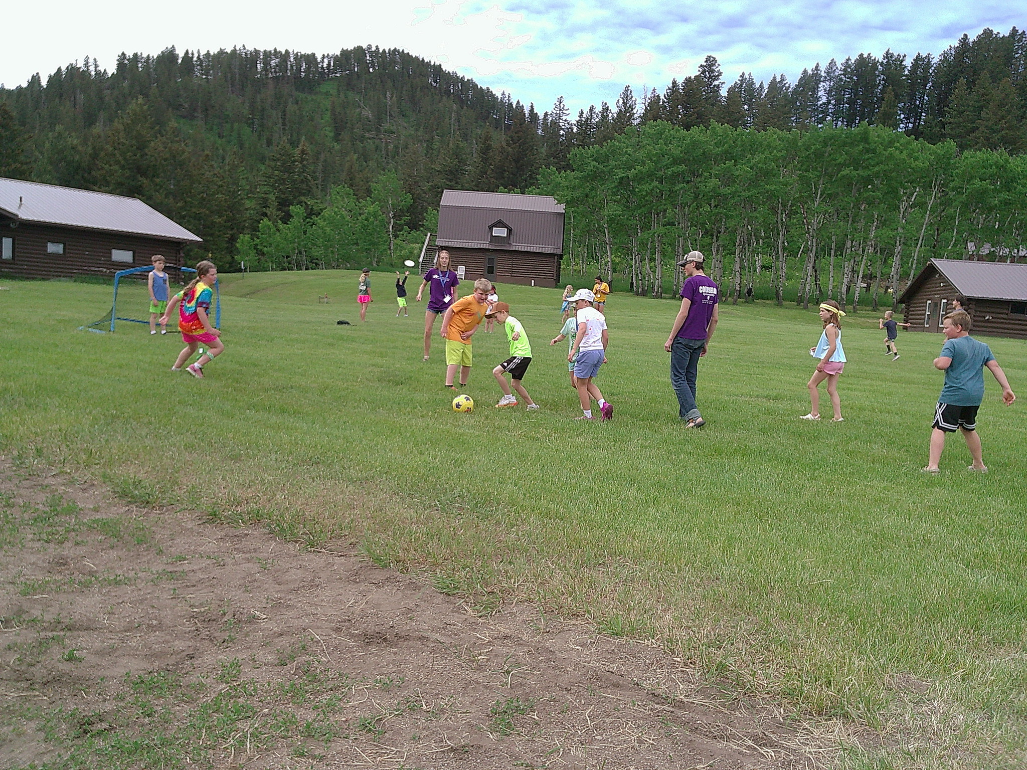 MFU campers playing outdoor games